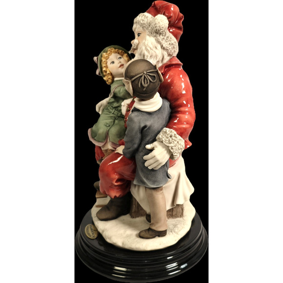 Florence Giuseppe Armani XMAS WISHES Santa With Children Figurine 1417C, Italy - Picture 12 of 13
